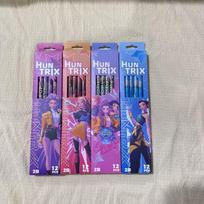 12pcs kpop Witch Hunt themed cartoon Hb pencil stationery set for writing and painting stationery (As shown-426)-