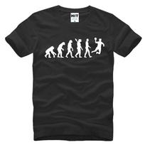 Evolution Handball T Shirt Men Summer Short Sleeve Fashion Cotton Cool Evolution T-Shirt   top tees S įvairiaspalvis