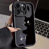 Redmi Note 13 11 12 Pro Plus 5G Cute Cartoon Black Cat Phone Case For Xiaomi Redmi Note 11S 12S 10 S 12C 13C 14C 4G Cover Redmi Note 12S