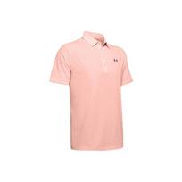 Under Armour Playoff Vented Heat-Pressed Logo Short Sleeve Polo Men Tops Light-Pink 1327038-845 L
