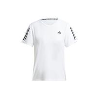 Adidas Own The Run Reflective Striped Crew Neck Short Sleeve T-Shirt Women Tops White IK7442 XXL white