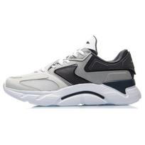 Li-Ning Versatile Shock Absorbing Non-Slip Durable Low-Top Running Shoes Men sneakers Antarctic-Gray ARHQ093-4 43