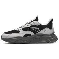 Anta Little Millennium Casual Versatile Shock Absorbing Wear Resistant Low Top Lifestyle Shoes Women sneaker Black Gray 922348826-11 37.5