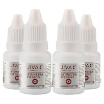 Jiva Ayunetra akių lašai 10 ml X 4 pakuotė | Žolinis natūralus palengvinimas sausoms, paraudusioms, sudirgusioms akims