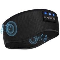 Sleep Bluetooth Wireless Band Sleep Slim HD Stereo Speakers for Ideal for Side and Great Gift for Men and Women LC-dolida Headphones, Headphones, juoda
