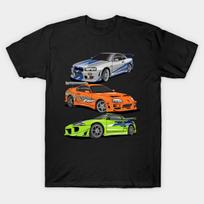 Men Black Print T-shirt Brian_O'Connor!!! No-Cut Heat Transfer Print Cotton Tshirt 3XL juoda