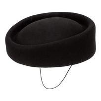 2025 Women's French Hepburn Style Wool Felt Beret – Elegant Retro Winter Hat One Size juoda
