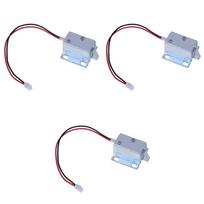 3/5 vnt. DC 5V-6V 12V Magnetinis užraktas Mini Mažas Dydis Solenoidinis Elektromagnetinis Elektroninis Spintelės Valdymo Spintelės Stalčiaus Durų Užraktas