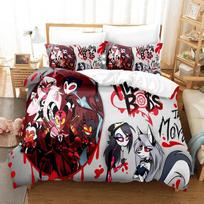 3D Printed Helluva Boss Bedding Set Duvet Cover Single Twin Quilt for Adult Kids Home Textile 70x133cm 2pcs