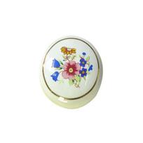 Kaimo stiliaus gėlių keraminė durų rankenos spintelė patraukite vintage spintelės stalčiaus rankenėlę Single P01-g 38mm