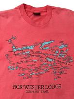 Vintage Gunflint Trail T Shirt Size XS Map 90’s Minnesota Nor’ Wester Lodge S