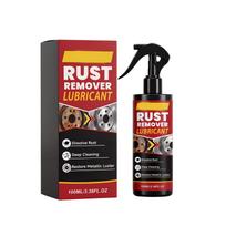 Automotive Rust Remover Spray 100ml Metal Rust Cleaner Lubricant for Rust Stains Removal and Polishing Maintenance for Vehicle Parts One Size raudona