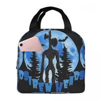 Cartoon Horror Creepypasta Siren Head Insulated Lunch Bag for Women Children Portable Food Boxes Thermal Lunch Box Tote One Size