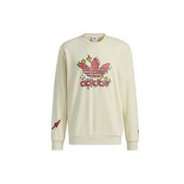 Adidas Originals Trefoil Fangtastic Series Disney Mickey Print Crew Neck Sweatshirt Men Tops Sandstorm H09183 XXS