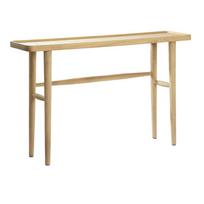 Natūralios spalvos iš mango masyvo konsolinis staliukas 30x120 cm Qiano – Light & Living