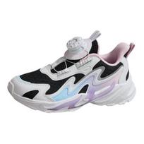 Anta Kids Comfortable Versatile Non-Slip Shock Absorbing Wear-Resistant Breathable Low-Top Casual Shoes Kids Casual Shoes Black White Pink 322439921-3 28