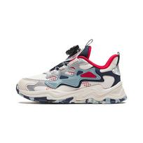 Anta Kids Shock Absorbing Wear Resistant Low Top Running Shoes Kids sneaker Black White Blue A312349932H-2 29