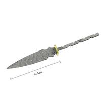 Damascus Steel Pu 'er Tea Knife Billets DIY Hand Tool Parts Tea Needles Dull  Blade Blank Embryo  Accessories balta