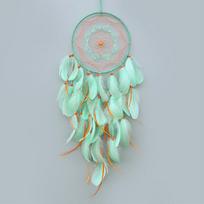 Natural Dream Catcher Hand-woven Feathers Wind Chimes Wall Pendants Birthday Party Hanging Ornaments Home Decor Spiritual Gifts