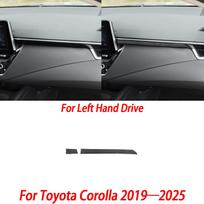 For Toyota Corolla E210 -2024 Glover Box Handle Copilot Strip Headlight Switch Door Inner Handle Panel Carbon Fiber Sticker Black Carbon gray