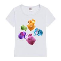 Sunny Bunnies All Together Now Kids T-Shirt Pink Tops Tee Summer New Fashion Kids T Shirt children's T-shirt boys' clothing 110cm