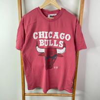 NBA Shirt Mens Large Red Chicago Bulls Graphic Print Short Sleeve Basketball S brown