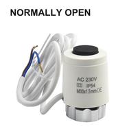 White Heating Actuator Compact Design Connection M30*1.5MM Normally Closed