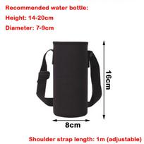 New 600-1500ML Insulated Cup Cover with Shoulder Strap Non-slip Glass Cup Sleeve Heat-insulating Water Bottle Storage Bag