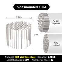 Stainless Steel Roof Floor Drain Balcony Drainage Ditch Anti-Blocking Mesh Cover Garden Outdoor Round Rooftop Gutter Guard