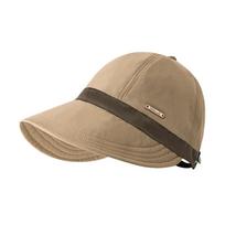 Gifts Color Matching Peaked Cap Wide Eaves Dome Sunshade Fisherman Hat Can Hang Masks Wide Brim Cap for Women chaki