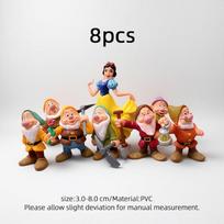 Snow White and the Seven Dwarfs Action Figures Set Collectible PVC Toys for Kids Fans Party Favors Birthday Gifts Decor
