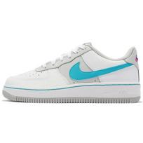 NBA x Nike Air Force 1 07 LV8 EMB GS 75th Anniversary - Spurs Kids Sneakers Blue White Grey-Fog DJ9993-100 35.5 white