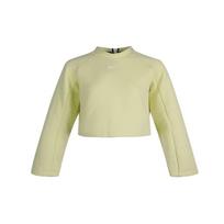 Nike Nsw Tech Fleece Long Sleeve Sweatshirt Women Tops Vibrant-Orange Cyano CZ1860-724 L beige