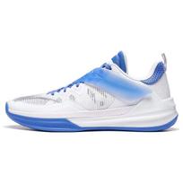 LiNing Blade 3 Team Fabric Synthetic Leather Shock Absorption Non-Slip Wear-Resistant Low-Top Basketball Shoes Men sneaker White Blue ABAS095-7 44⅓
