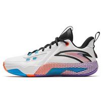 Anta Speed Battle 5 Round Toe Comfortable Shock Absorbing Durable Mid-Top Basketball Shoes Men Basketball Shoes White Black Blue 112341113-3 44.5