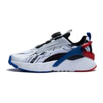 Li Ning Childrens Super Dimension 1.5 Non-Slip Shock Absorbing Wear-Resistant Casual Shoes Kids Casual Shoes White Black Blue YKCT056-3 34