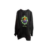Levis FW22 Printed Letter Crew Neck Pullover Long Sleeve Sweatshirt Women sweatshirt Black A5420-0000 L