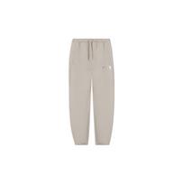 Li Ning Vital Essential Solid Color Logo Print Drawstring Elastic Waist Cuffed Sports Pants Women pants Cashmere-Gray AKLSC84-2 XL