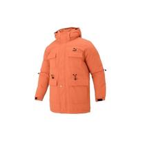 Puma Logo Print Loose Warm Down Jacket Unisex Outerwear Orange 539760-79 L orange