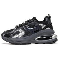 Li Ning Project C+ Comfortable Shock Absorbing Durable Low Top Sneakers Women Sneakers Black Gray AGCT134-1 37