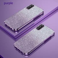 For Samsung Galaxy S20 Plus Luxury Electroplated Glitter Case For Samsung S20 Ultra S20 FE Soft Bumper Clear Phone Back Cover For Galaxy S20 violetinė
