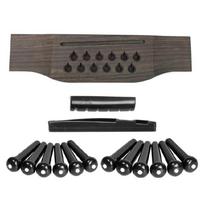 Acoustic Guitar Bridge Saddle/Nut Saddle Guitar Parts Guitar Code Bridge Code 1 black