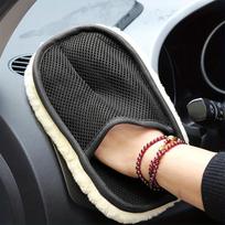 Soft Microfiber Car Cleaning Gloves, Gentle Detailing and Dust Removal for Auto Maintenance 2pcs juoda