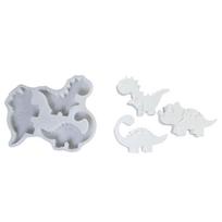 Creative Dinosaur Miniature Sculpture Silicone Mold Cement Plasters Decors Art Piece For Kids Room And Themed Parties 1