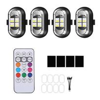 Wireless Remote Control LED Strobe Warning Light For Car Motorcycle And Drones With Multiple Flash Modes