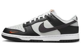 Nike Dunk Low Black Total Orange Mini Swoosh FN7808-001 44