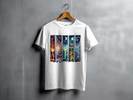 MC Escher Surreal Morphing geometric TShirt Funny Tee Graphic Tshirt Unisex Shirt Science Mathematics Gift for student S