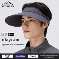 MISSION Men's UV Protection Outdoor Visor tamsiai pilka spalva
