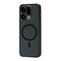 For OPPO Find X9 Find X9S Case Simple For MagSafe Magnetic 360° Ring Matte Transparent Acrylic Skin Feel Phone Cover OPPO Find X9 juoda
