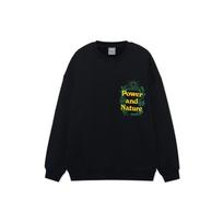 Li-Ning Urban Outdoor Series Reflective Letter Print Loose Crew Neck Sweatshirt Unisex Tops Black AWDRF29-3 XL